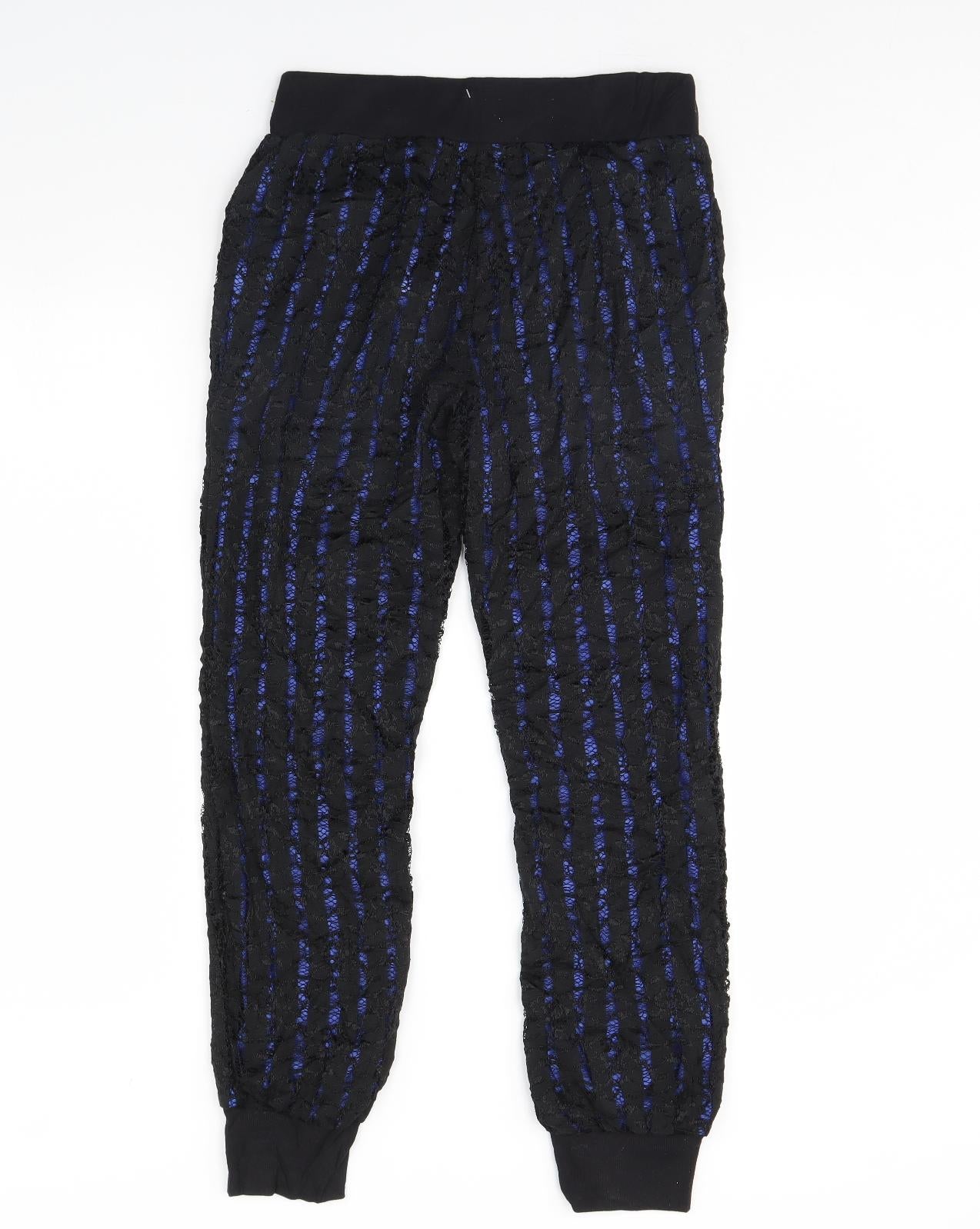 Lily White Womens Black   Trousers  Size M L30 in