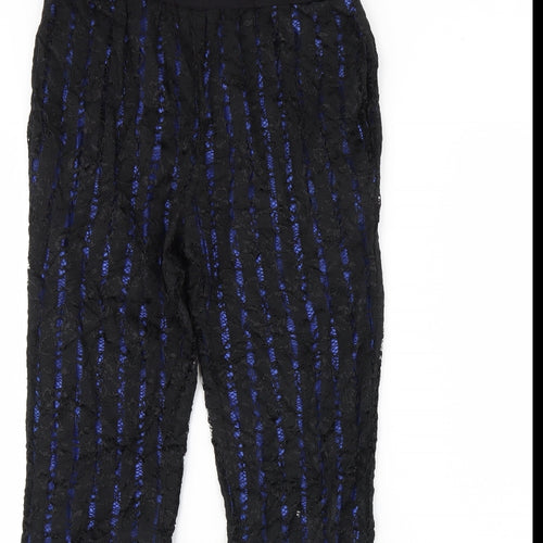 Lily White Womens Black   Trousers  Size M L30 in