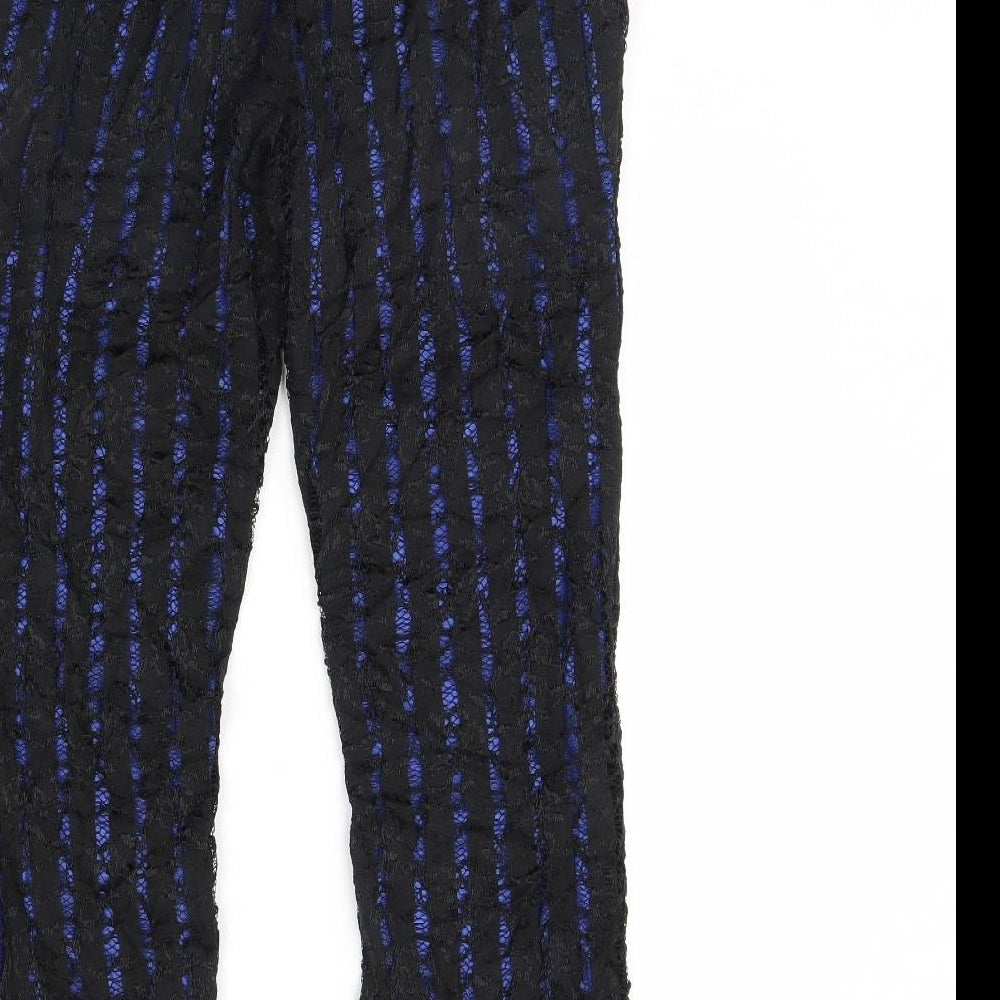 Lily White Womens Black   Trousers  Size M L30 in