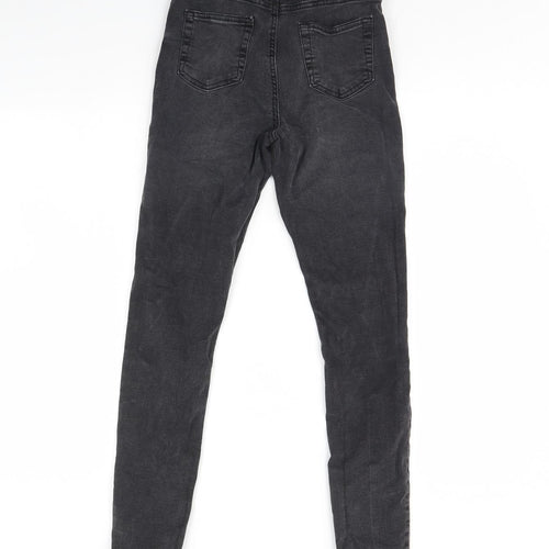Denim & Co. Womens Black  Denim Skinny Jeans Size 10 L28 in