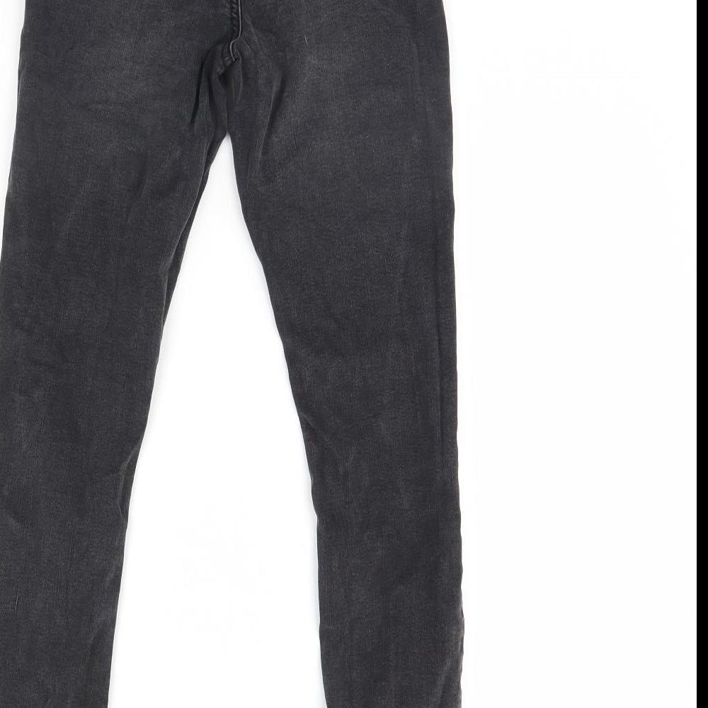 Denim & Co. Womens Black  Denim Skinny Jeans Size 10 L28 in