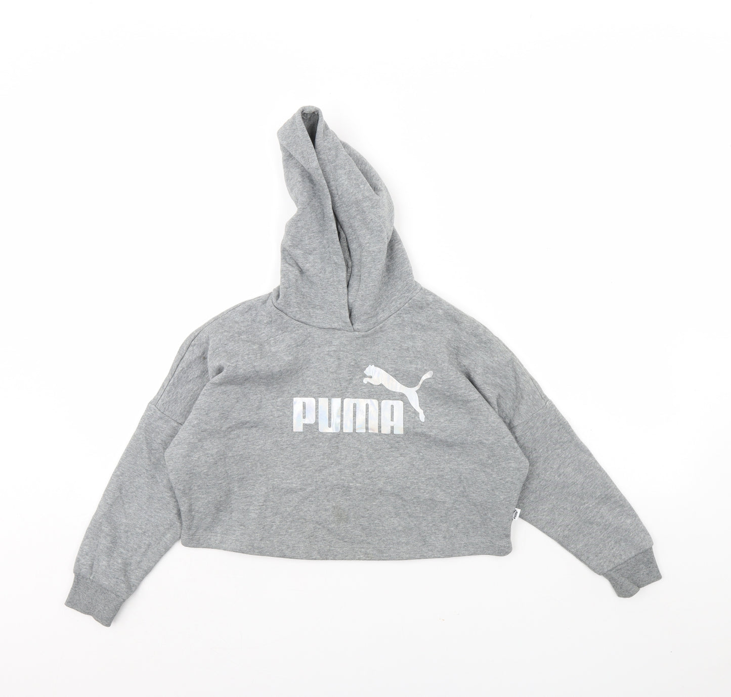 PUMA Womens Grey   Pullover Hoodie Size XS