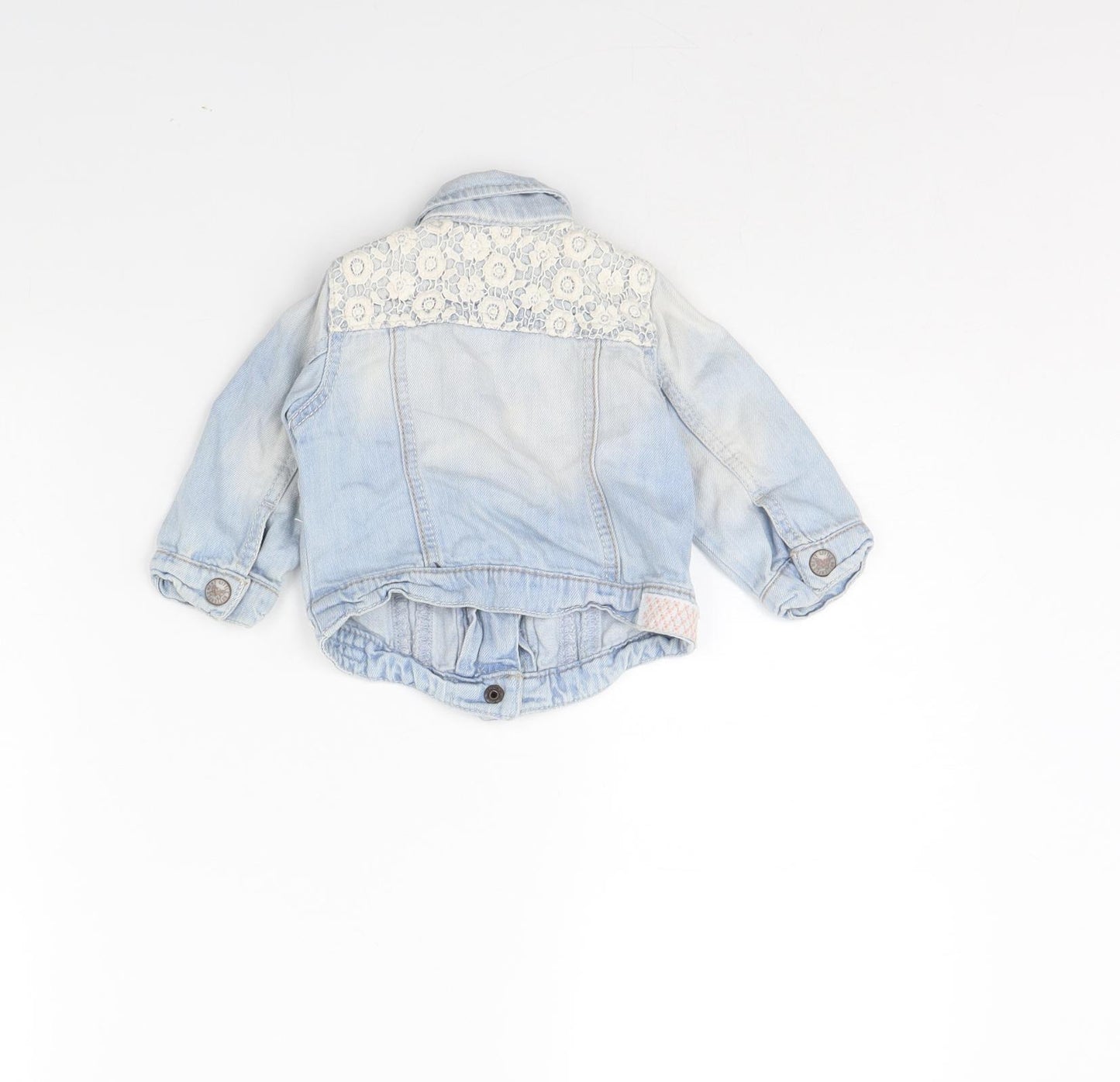 NEXT Girls Blue  Denim Jacket  Size 6-9 Months