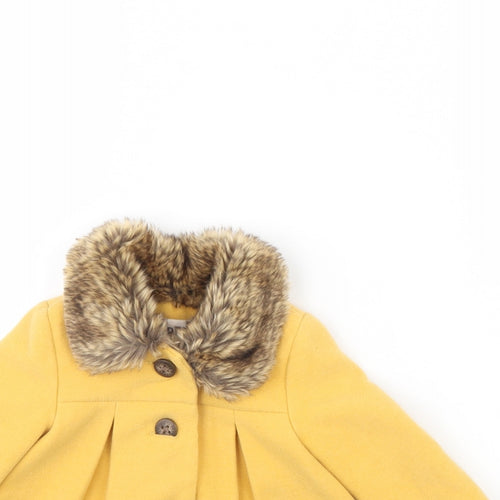 Fred & flo Girls Yellow   Jacket  Size 3-6 Months