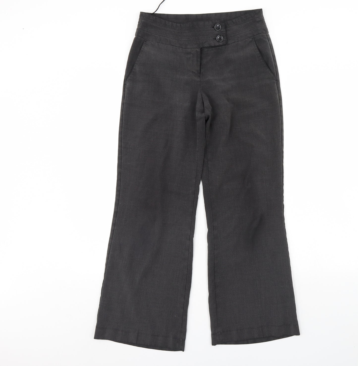 F&F Womens Grey   Dress Pants Trousers Size 8 L28 in