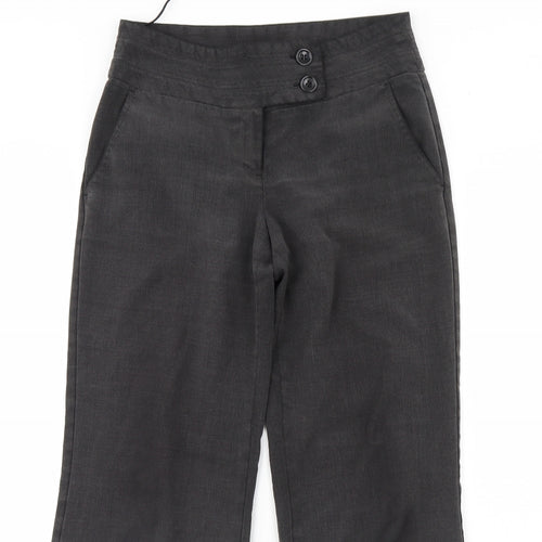 F&F Womens Grey   Dress Pants Trousers Size 8 L28 in