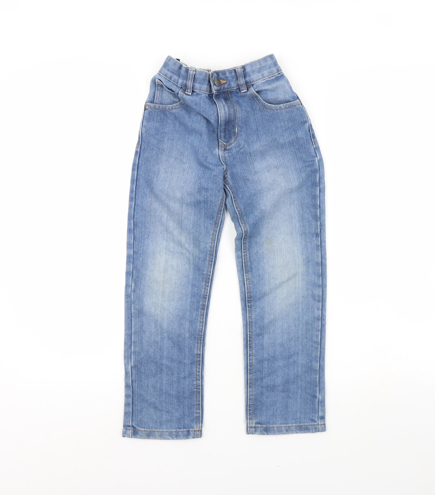 George Girls Blue  Denim Straight Jeans Size 7 Years