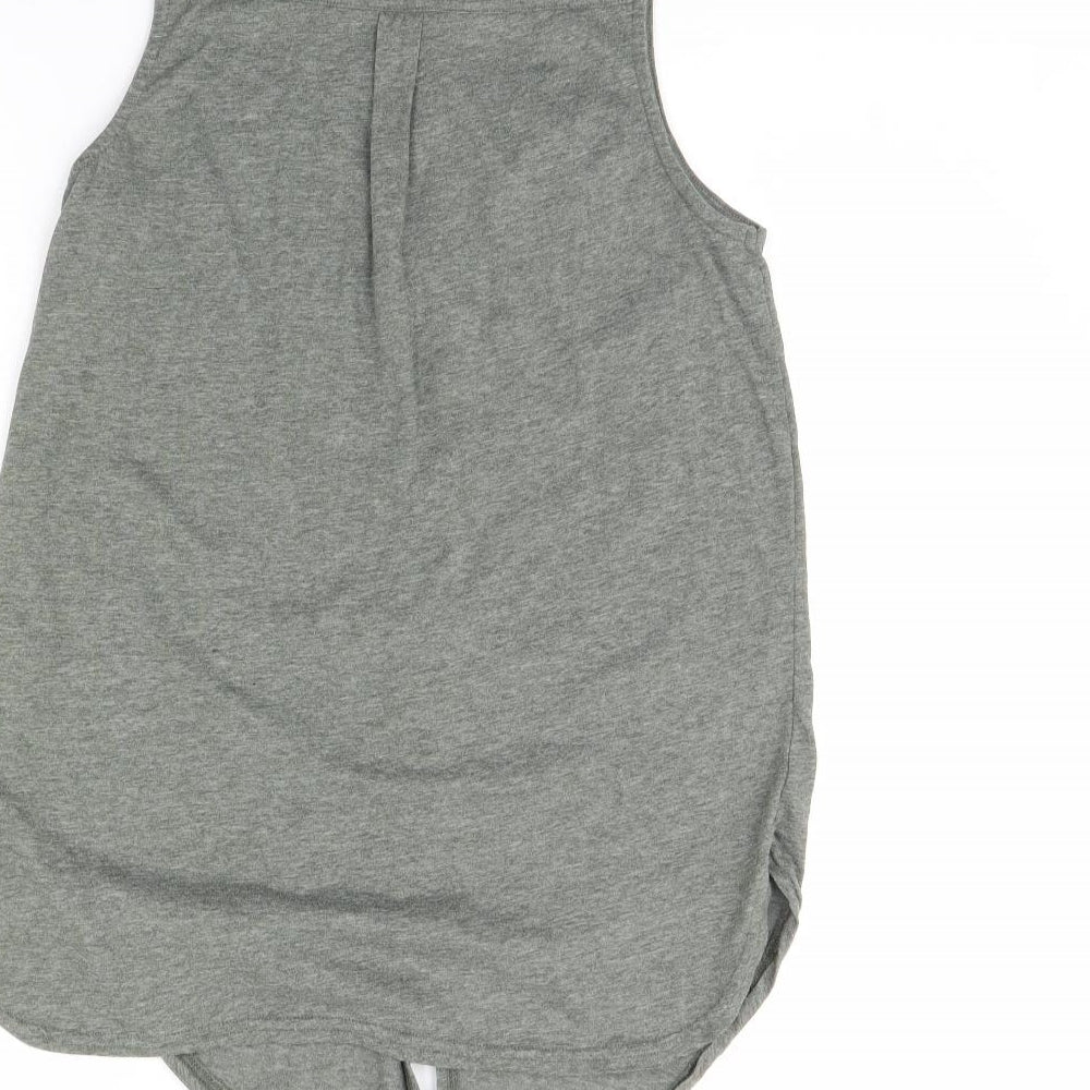 Internacionale Womens Grey   Basic Button-Up Size 10