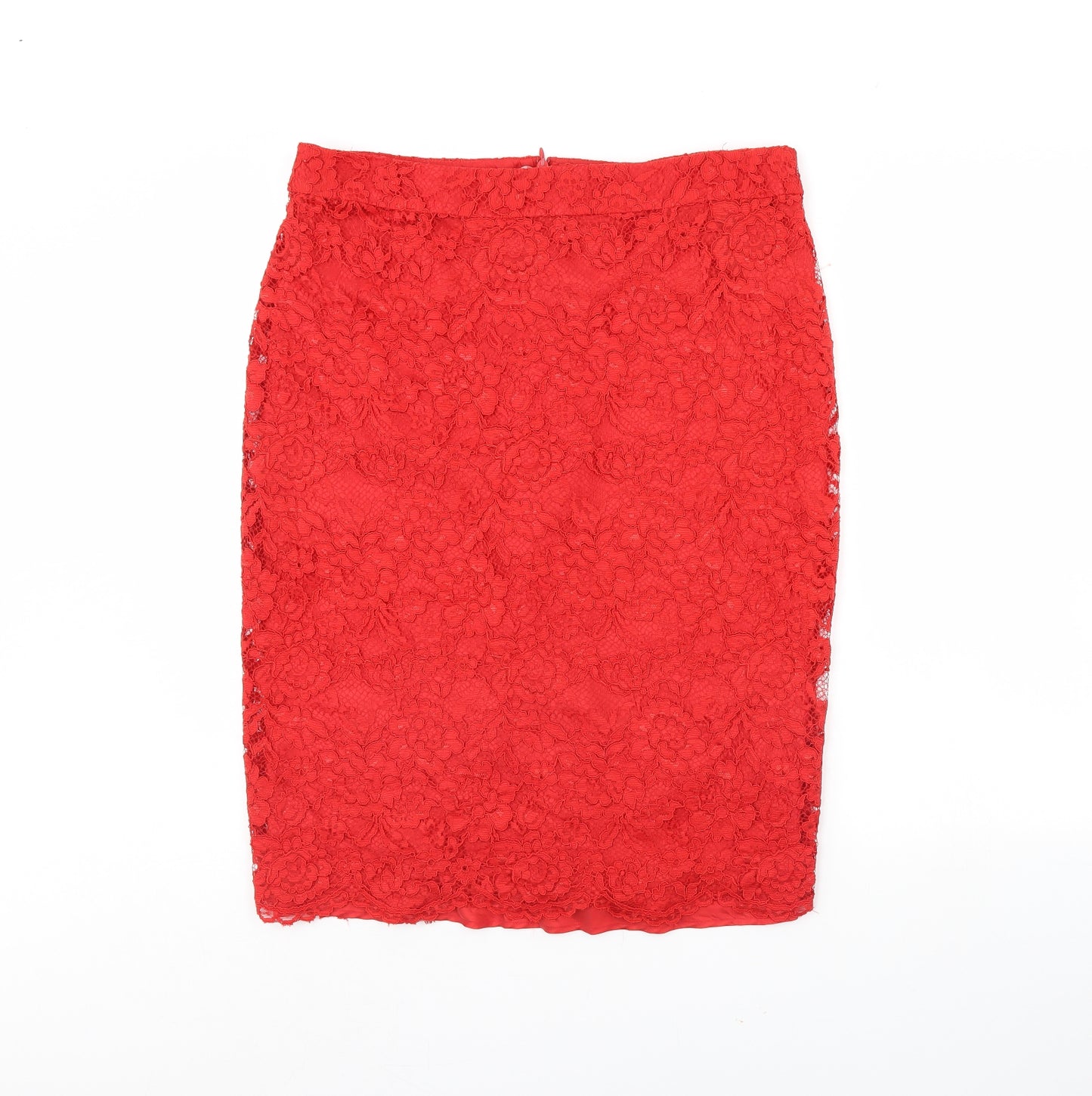 M&S Womens Red   Mini Skirt Size 16