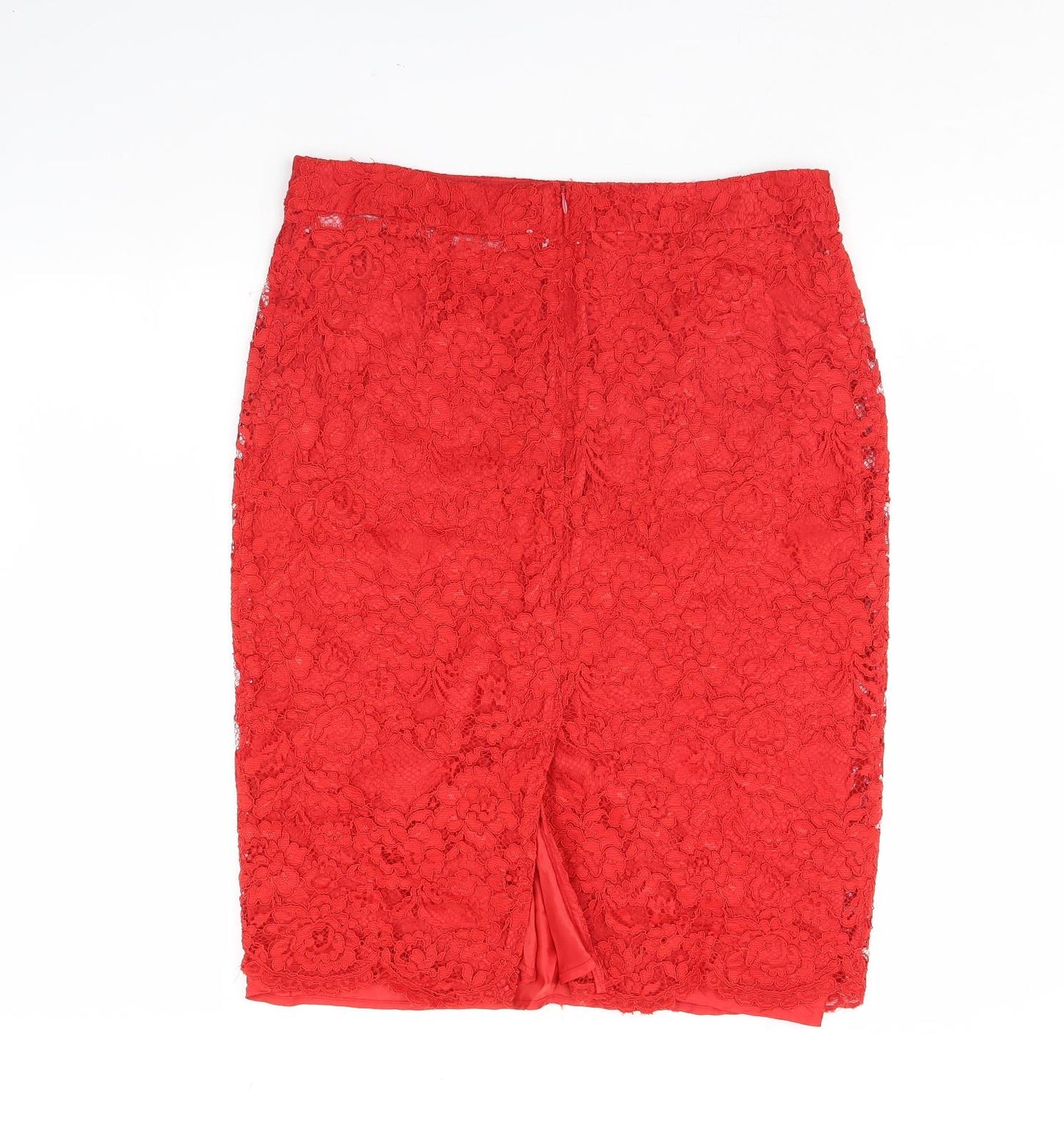 M&S Womens Red   Mini Skirt Size 16
