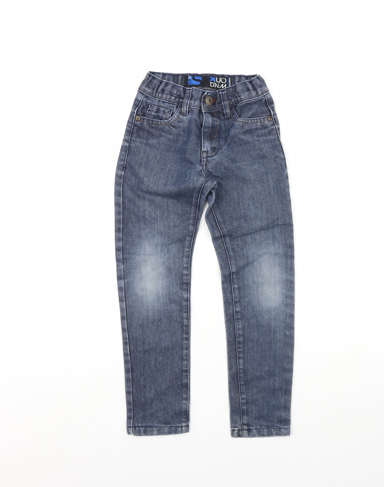 Preworn Boys Blue  Denim Straight Jeans Size 7 Years