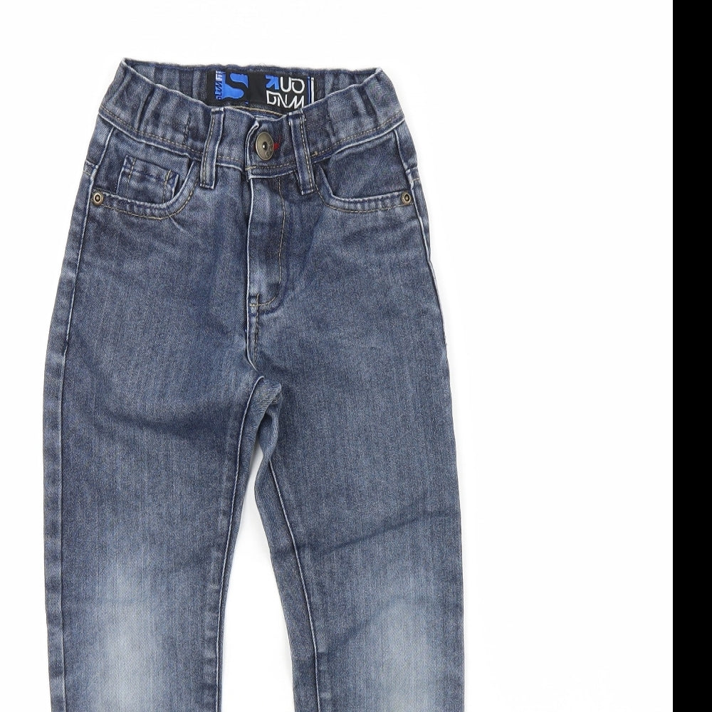 Preworn Boys Blue  Denim Straight Jeans Size 7 Years