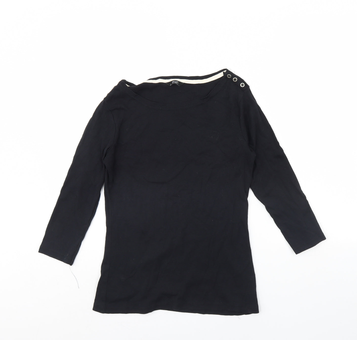 F&F Womens Black   Basic T-Shirt Size 12