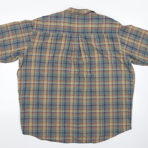 Marks and Spencer Mens Multicoloured Check   Button-Up Size XL  - Men's Casual Shirt