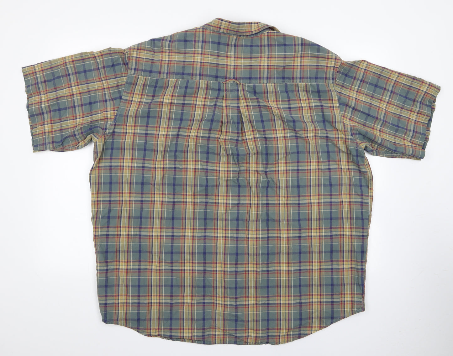 Marks and Spencer Mens Multicoloured Check   Button-Up Size XL  - Men's Casual Shirt