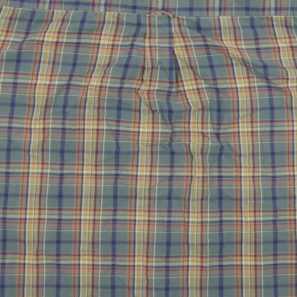 Marks and Spencer Mens Multicoloured Check   Button-Up Size XL  - Men's Casual Shirt