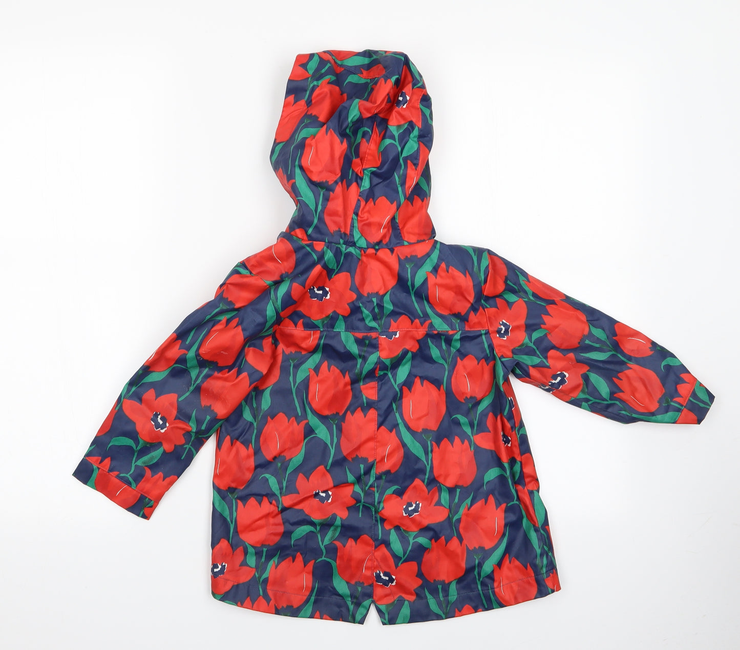 NEXT Girls Multicoloured Floral  Rain Coat Coat Size 2-3 Years  - Next Floral Raincoat