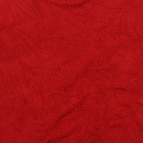 Bonmarché Womens Red   Shrug Jumper Size S  - Red Shrug, Jewelled