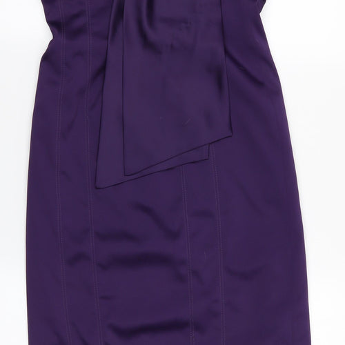 Atmosphere Womens Purple   Ball Gown  Size 8  - Strapless Dress Purple with Bow Front