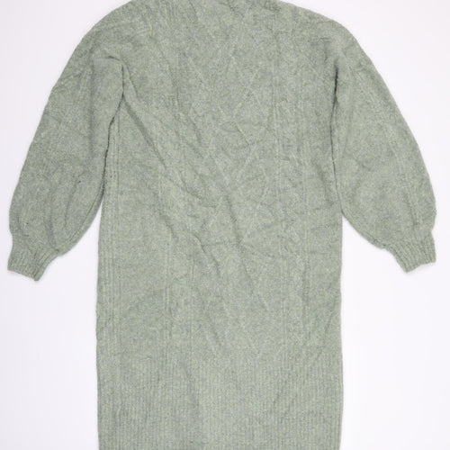 Per Una Womens Green   Cardigan Jumper Size M  - Longline Cardigan