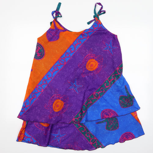 Womens Multicoloured   Slip Dress    - Spaghetti Straps