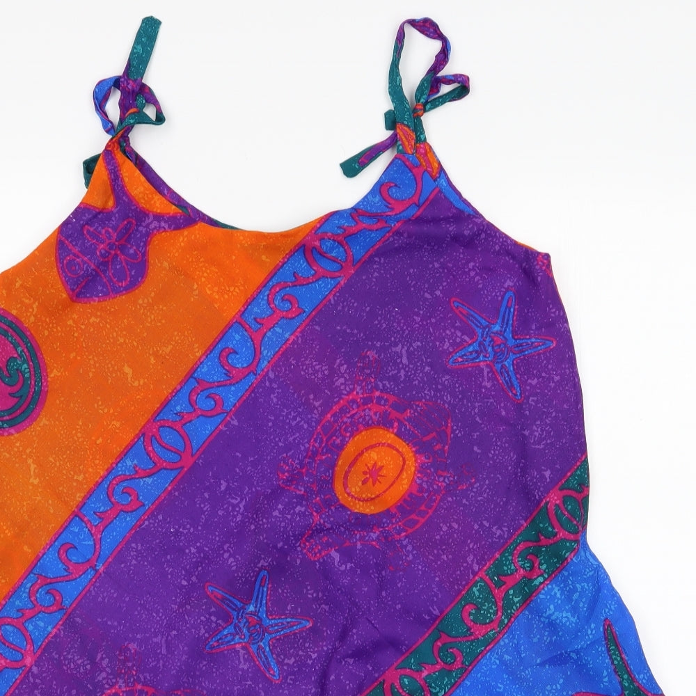 Womens Multicoloured   Slip Dress    - Spaghetti Straps