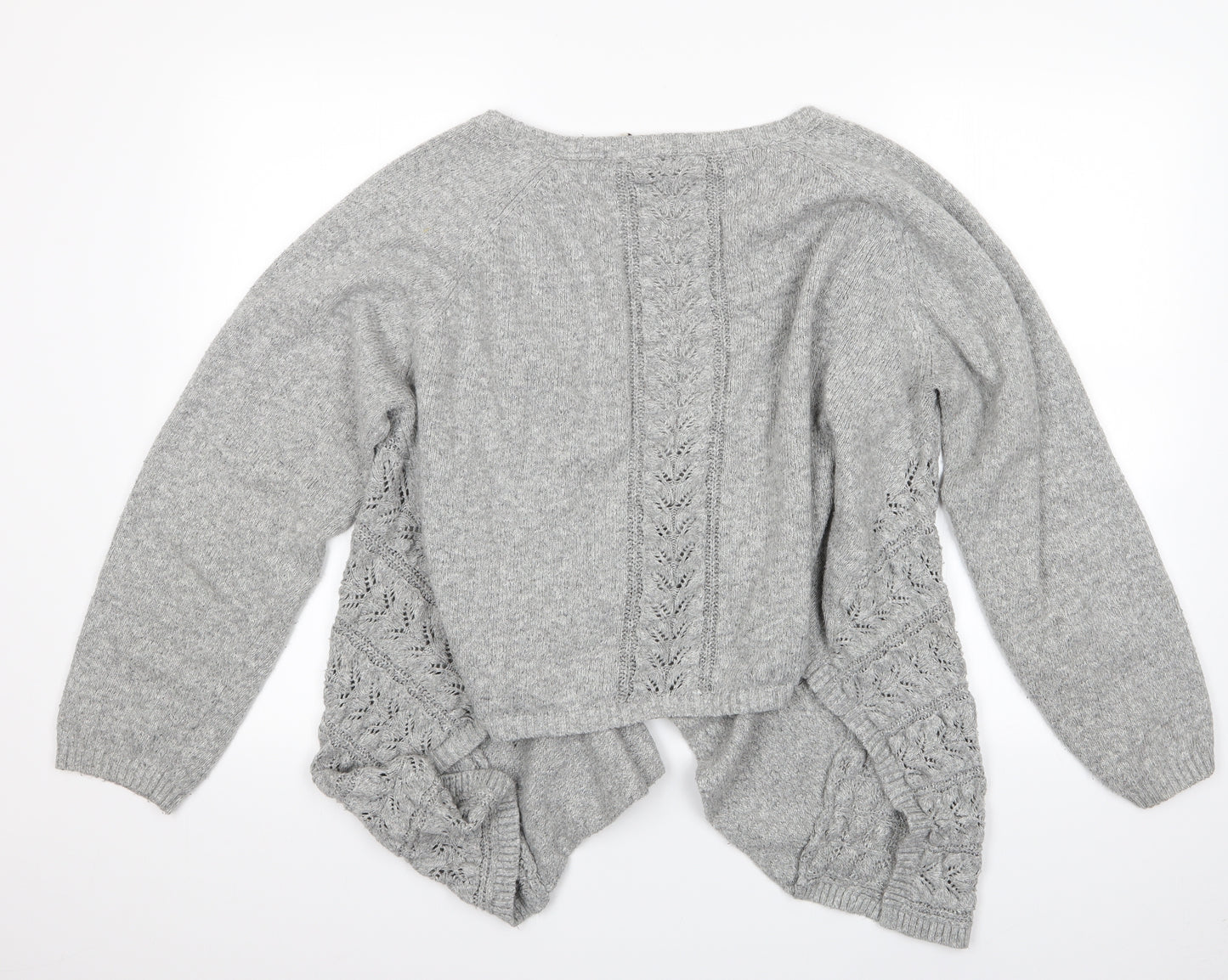 Fat Face Womens Grey   Cardigan Jumper Size 18  - Waterfall Cardigan