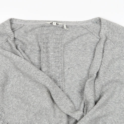 Fat Face Womens Grey   Cardigan Jumper Size 18  - Waterfall Cardigan