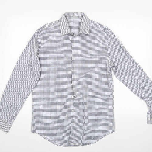 Kenneth Cole Mens Multicoloured Check   Button-Up   - Reaction Kenneth Cole Slimfit Shirt