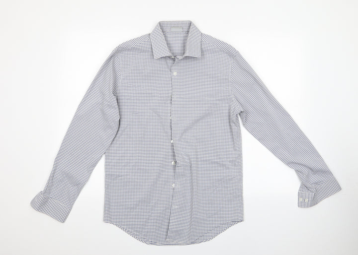 Kenneth Cole Mens Multicoloured Check   Button-Up   - Reaction Kenneth Cole Slimfit Shirt