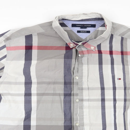 Tommy Hilfiger Mens Multicoloured Check   Button-Up Size M  - tommy hilfiger