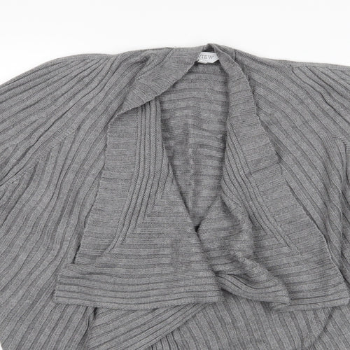 Preview Womens Grey   Cardigan Jumper Size S  - Waterfall Cardigan