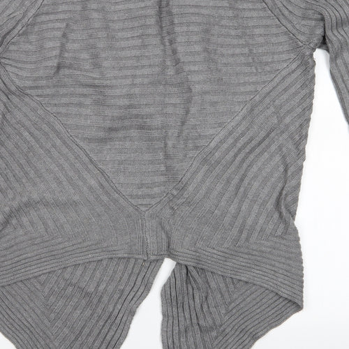 Preview Womens Grey   Cardigan Jumper Size S  - Waterfall Cardigan