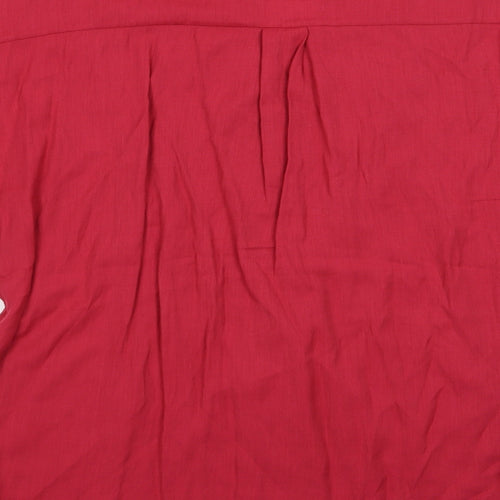 Viz A Viz Womens Pink   Basic Blouse Size M  - Viz A Viz Blouse Mandarin