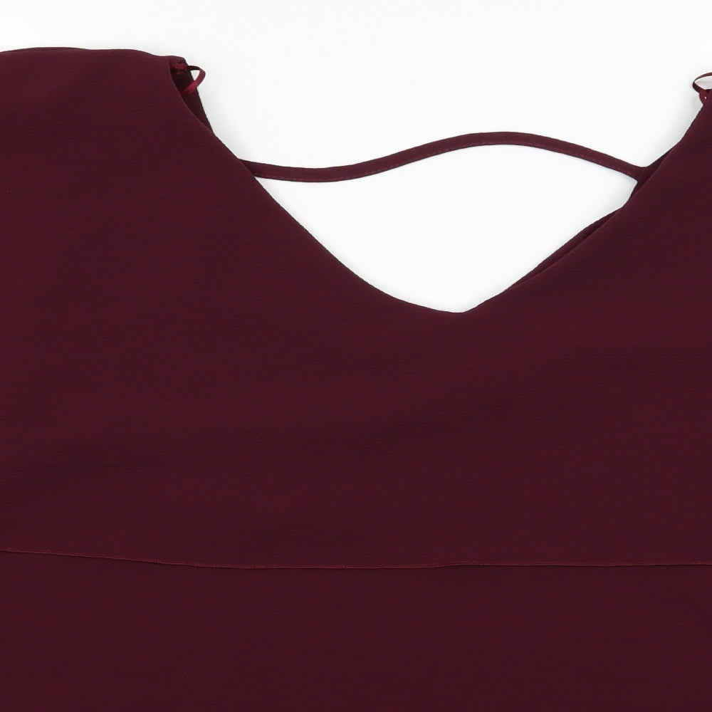 Quiz Womens Purple   Basic Blouse Size 20  - Quiz Blouse, Cape style shoulders