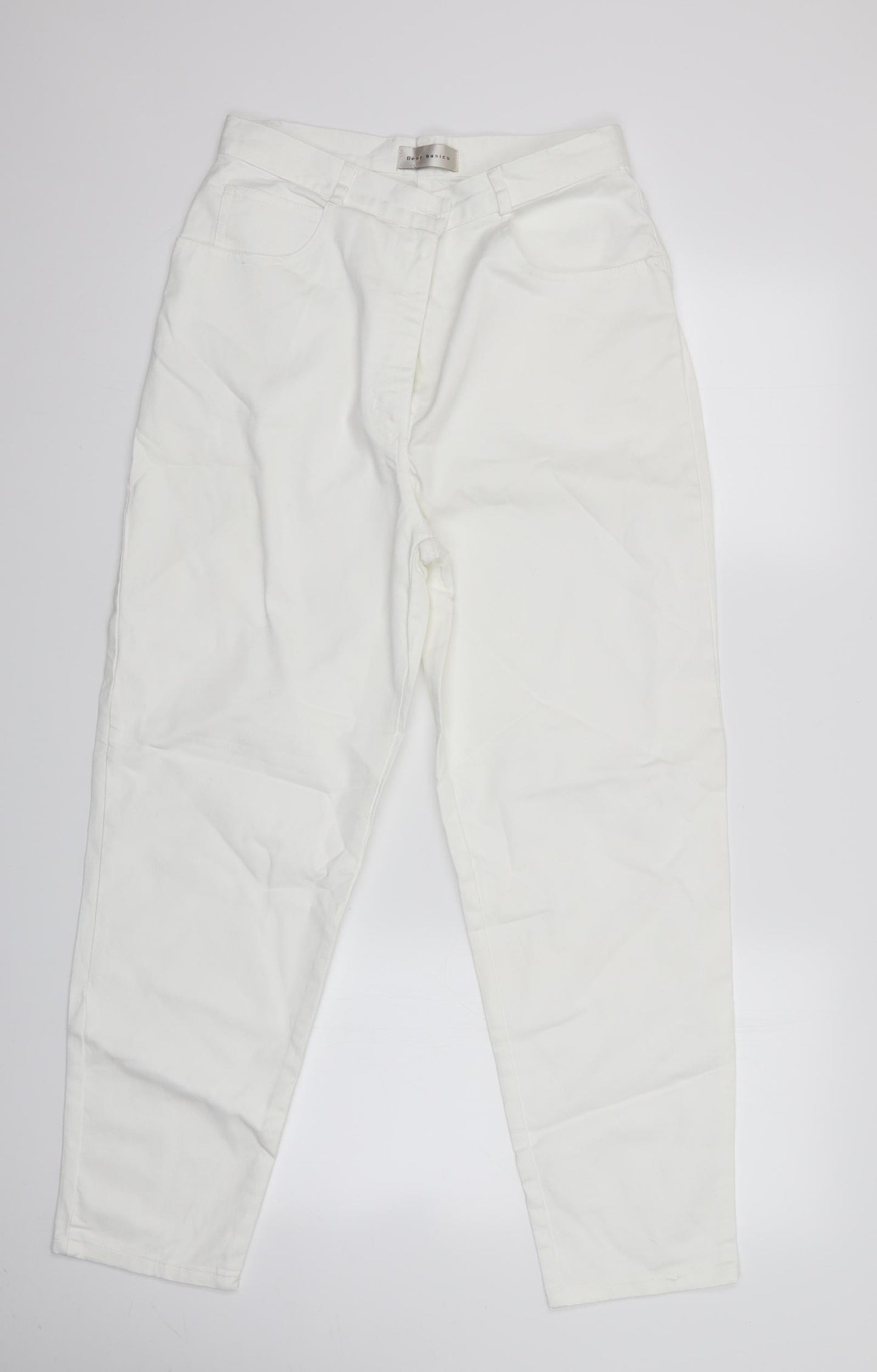 Best Basics Womens Ivory   Chino Trousers Size 14 L27 in - Best Basics Trouser