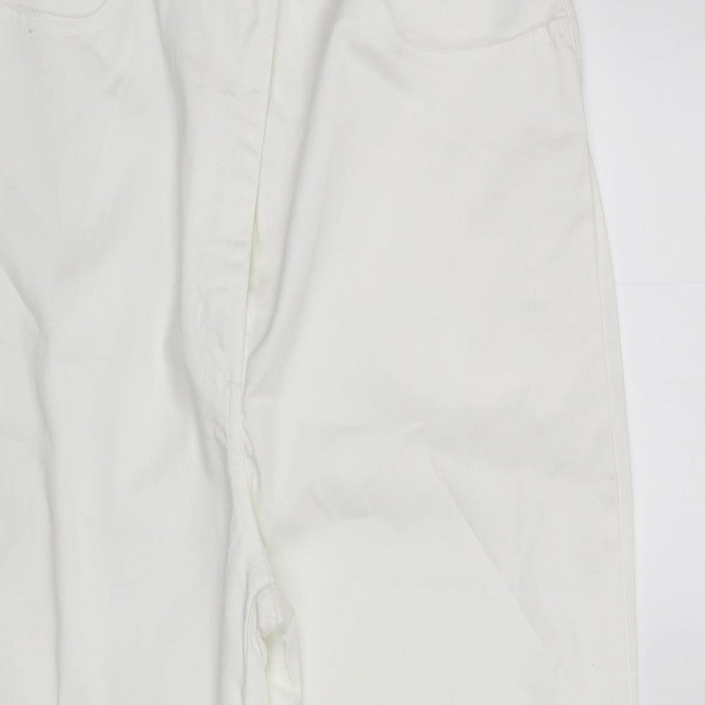 Best Basics Womens Ivory   Chino Trousers Size 14 L27 in - Best Basics Trouser