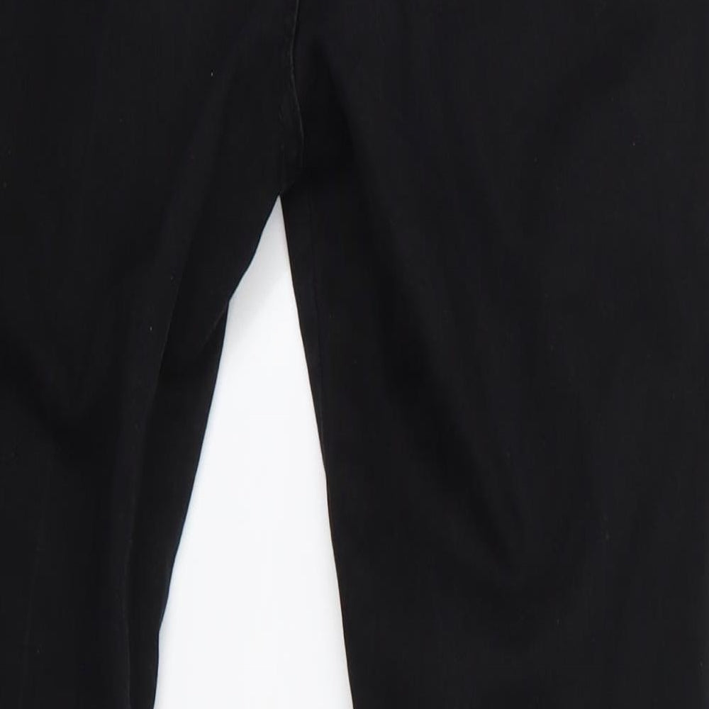 Preworn Womens Black   Skinny Jeans Size 28 L27 in - Ripped Style Jeans Black