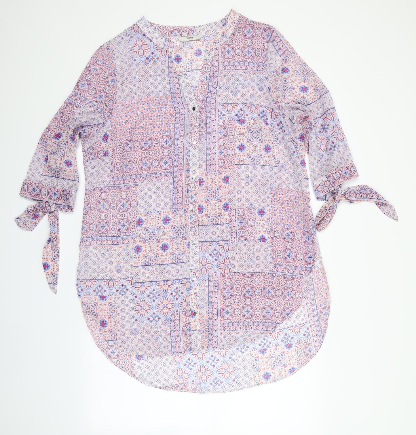 George Womens Multicoloured Floral  Basic Blouse One Size  - George Lightweight overshirt