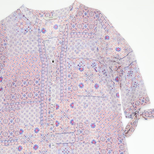 George Womens Multicoloured Floral  Basic Blouse One Size  - George Lightweight overshirt