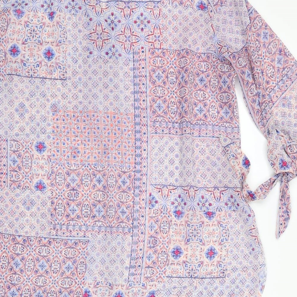 George Womens Multicoloured Floral  Basic Blouse One Size  - George Lightweight overshirt