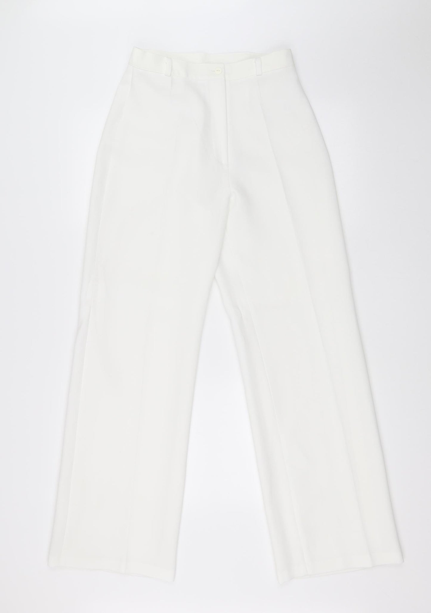 Look Womens White   Dress Pants Trousers Size 12 L30 in