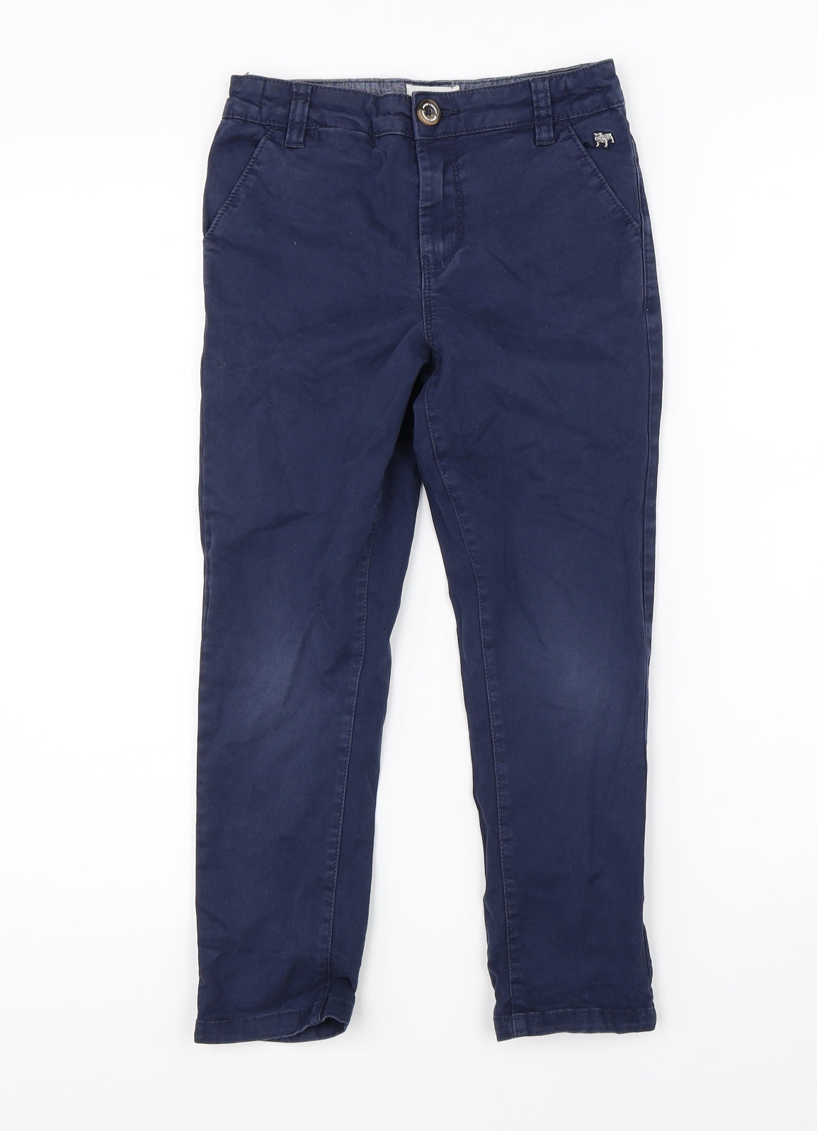 Debenhams Boys Blue   Chino Trousers Size 7 Years