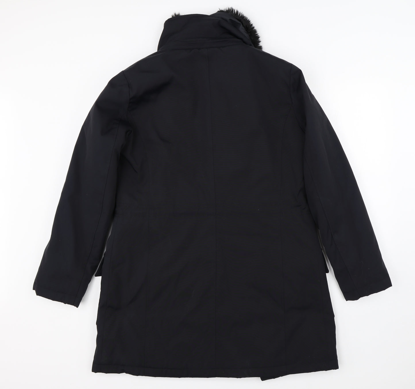 Marks & Spencer Womens Black   Overcoat Coat Size S