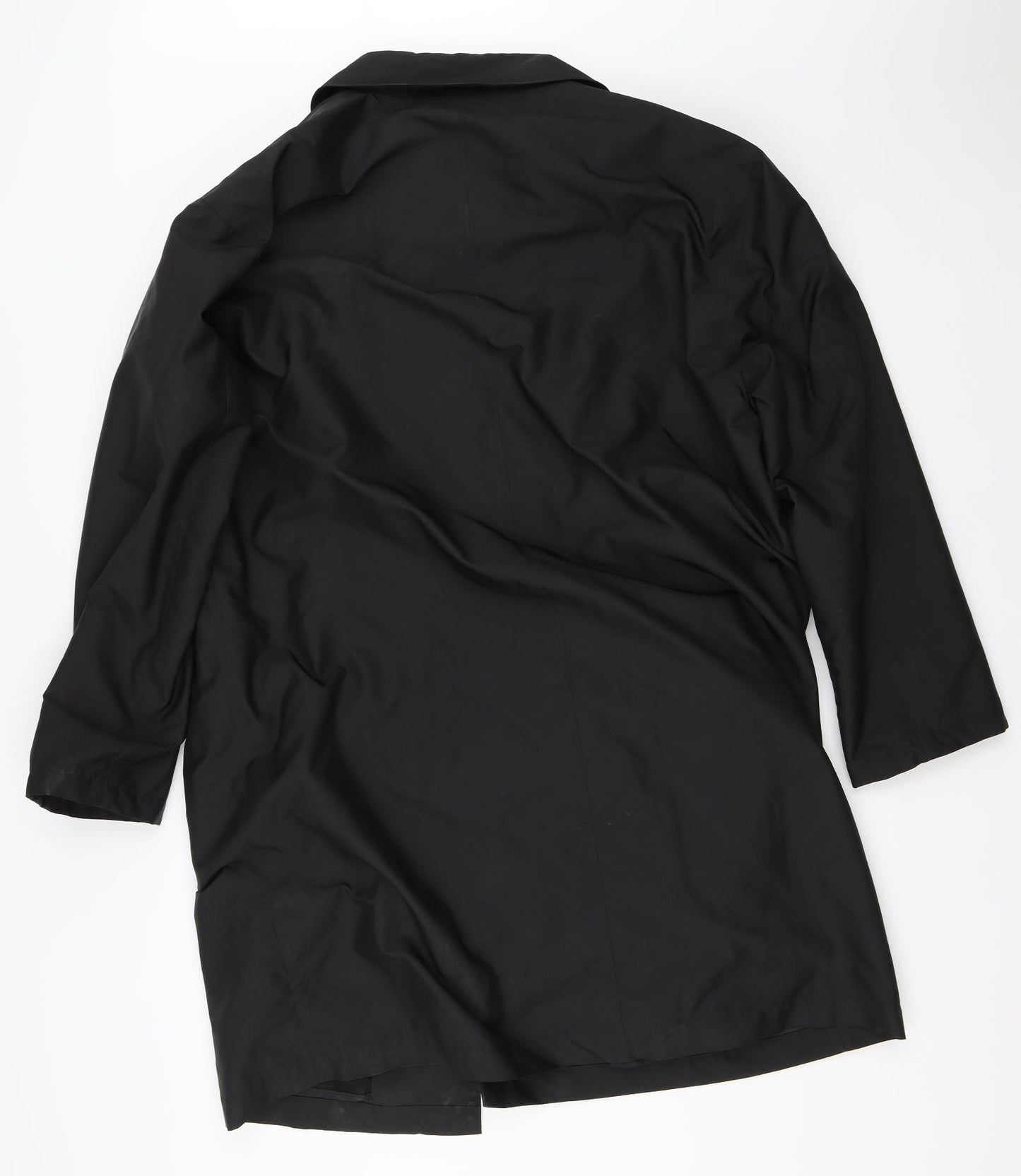 Preworn Mens Black   Overcoat Coat Size 52