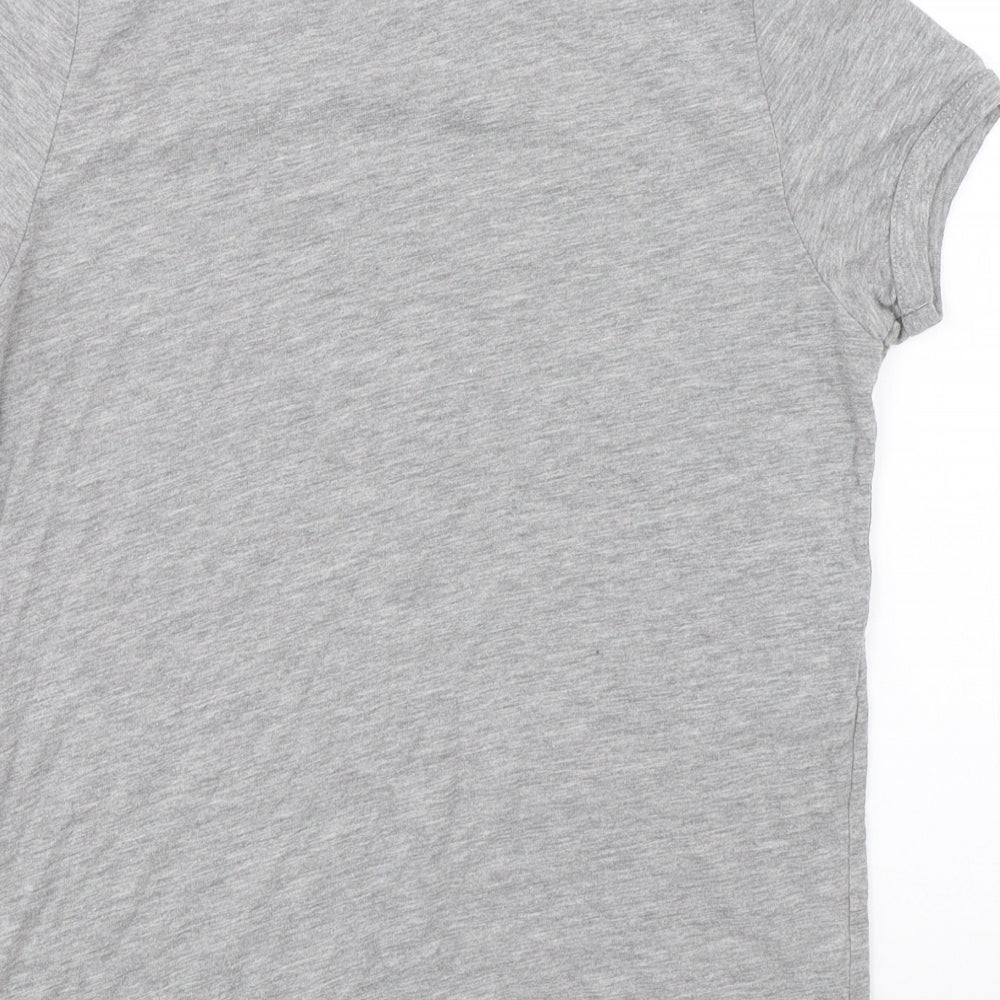 Atmosphere Womens Grey   Basic T-Shirt Size 10  - navy