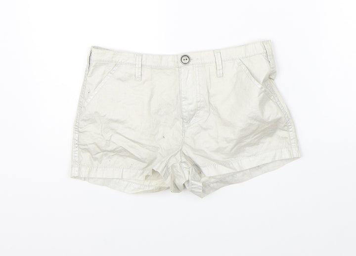 George Womens Grey Hot Pants Shorts Size 4