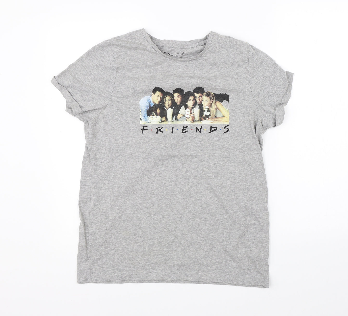 TU Womens Grey   Basic T-Shirt Size 14  - friends