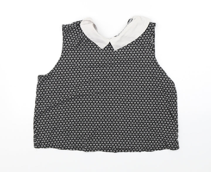 New Look Womens Black   Basic Blouse Size 16