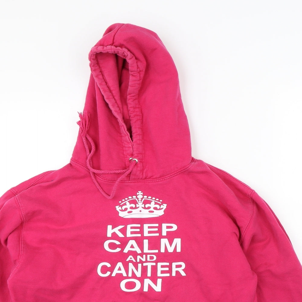 All We Do Womens Pink   Pullover Hoodie Size M  - keep calm